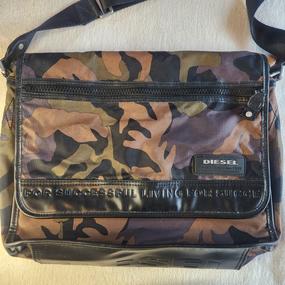 Diesel Camouflage Messenger Bag - Picture 2 of 8